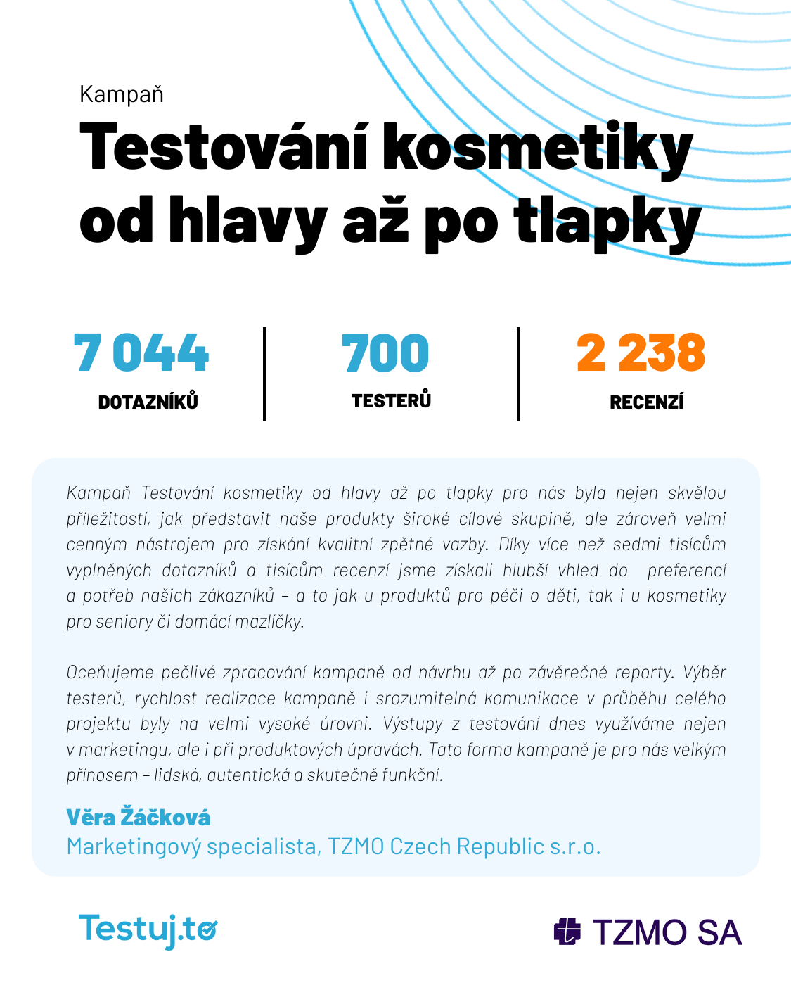 Portfolio kosmetiky TZMO